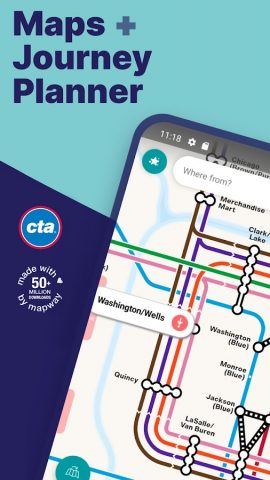 Chicago L Metro Map для Android — скриншот 1