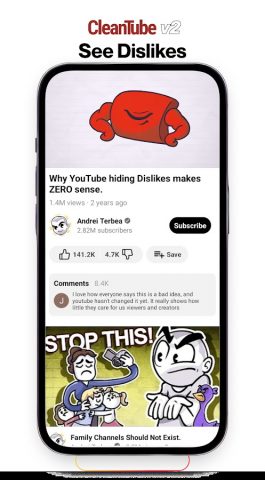 CleanTube — No Ad Videos для Android — скриншот 2