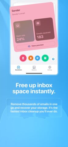 Cleanfox — Email Cleaner для iOS — скриншот 1