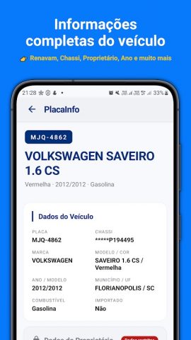 Consulta veículos Placa Multas для Android — скриншот 3
