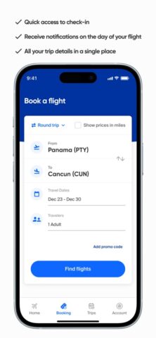 Copa Airlines для iOS — скриншот 2
