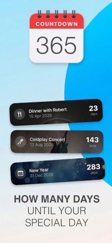 Countdown Day · Widget & Timer для iOS — скриншот 1