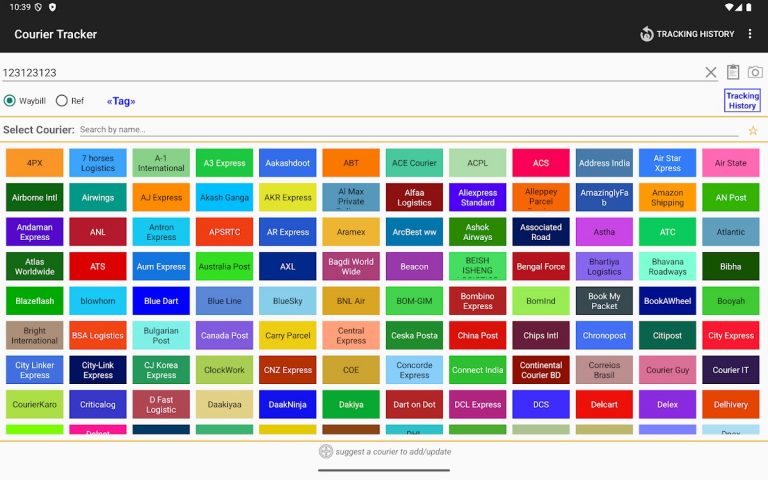 Courier Tracker Multi для Android — скриншот 4