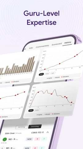 Cricket Guru — Fast Live Score для Android — скриншот 3