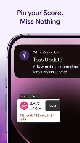 Cricket Guru — Fast Live Score для Android — скриншот 5