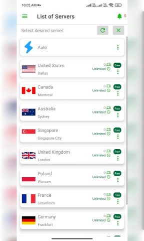 Cyber VPN для Android — скриншот 1