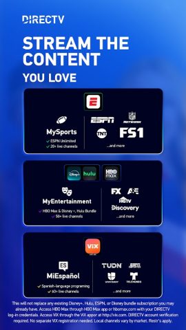 DIRECTV: TV & Movie Streaming для Android — скриншот 1