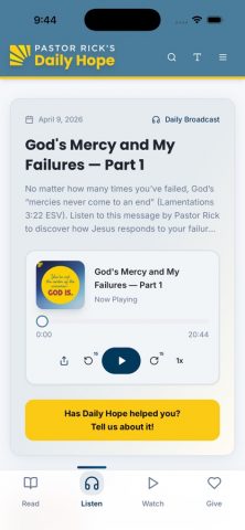 Daily Hope для iOS — скриншот 2