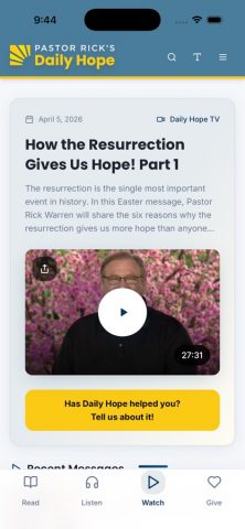 Daily Hope для iOS — скриншот 3