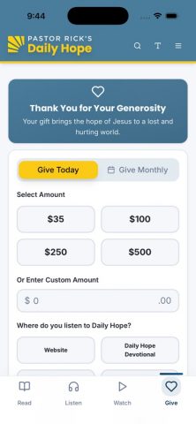 Daily Hope для iOS — скриншот 4