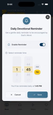 Daily Hope для iOS — скриншот 5