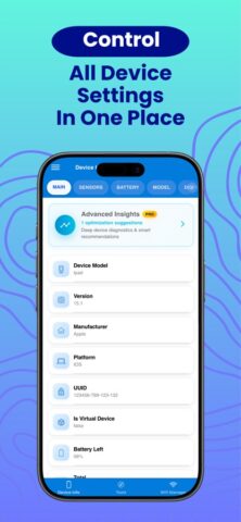 Device Settings для iOS — скриншот 1