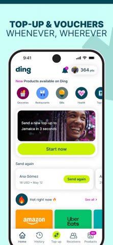 Ding Top-up для Android — скриншот 1