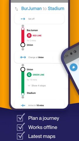 Dubai Metro App: Route Planner — скриншот 3