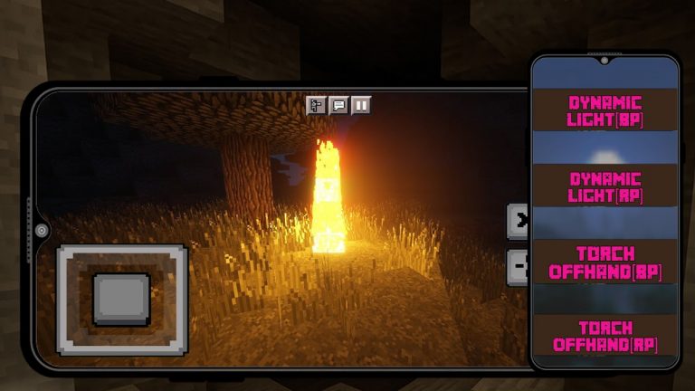 Dynamic Light Mod Minecraft PE — скриншот 1
