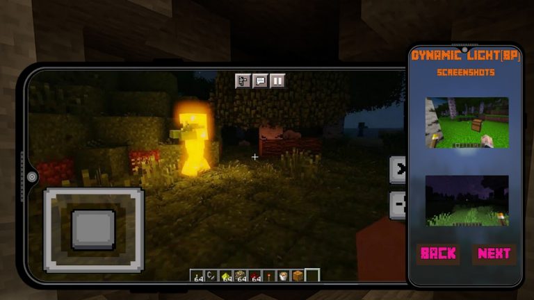 Dynamic Light Mod Minecraft PE — скриншот 4