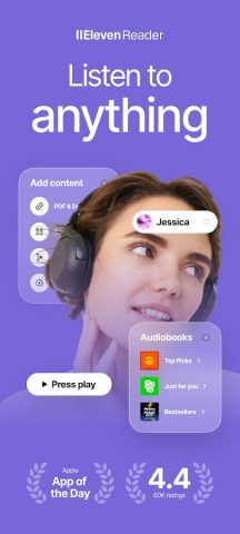 ElevenReader: Read Books Aloud — скриншот 1