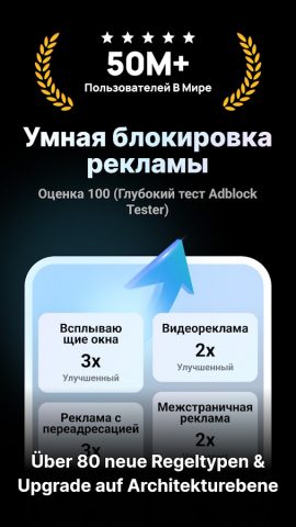 FABshield:Блок рекламы браузер — скриншот 1