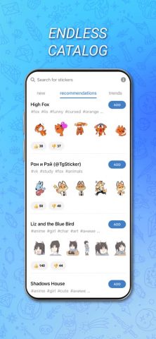FStik: All Telegram Stickers для iOS — скриншот 2