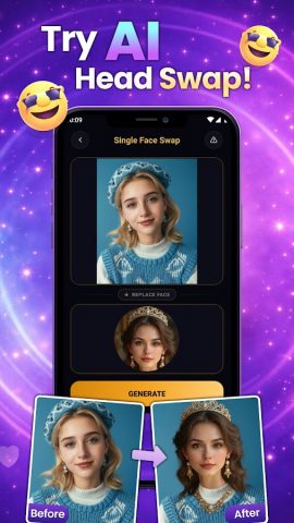 Face Over: AI Face Swap App для Android — скриншот 4