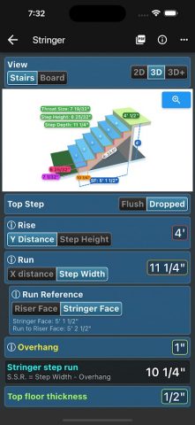 Feet & Inch Construction Calc для Android — скриншот 3