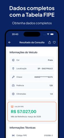 Fipe Placa: Tabela e IPVA для iOS — скриншот 2