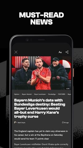 GOAL — Football News & Scores для Android — скриншот 3