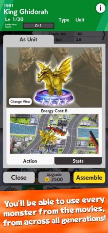 GODZILLA BATTLE LINE для iOS — скриншот 4