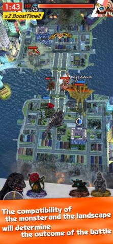 GODZILLA BATTLE LINE для iOS — скриншот 5