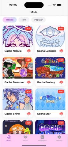 Gacha Mods Hub для iOS — скриншот 1
