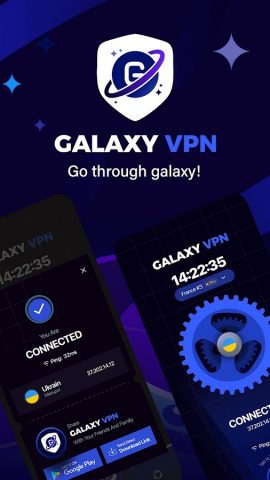Galaxy VPN: Secure & Unlimited для Android — скриншот 1