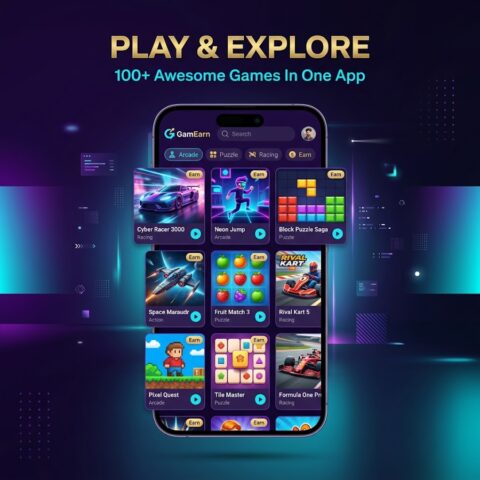 GamEarn: Play & Earn Rewards для Android — скриншот 1