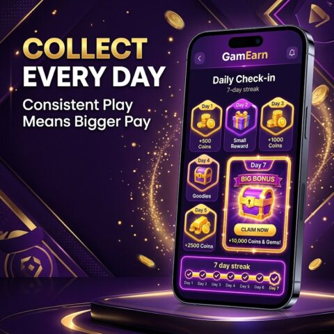 GamEarn: Play & Earn Rewards для Android — скриншот 4