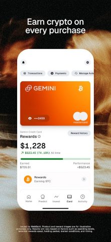 Gemini Markets & Credit Card для Android — скриншот 3