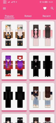 Girl Skin for Minecraft для Android — скриншот 1