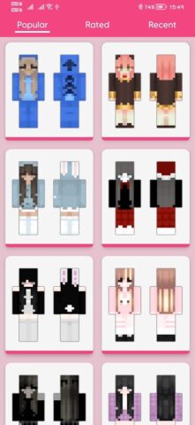 Girl Skin for Minecraft для Android — скриншот 2