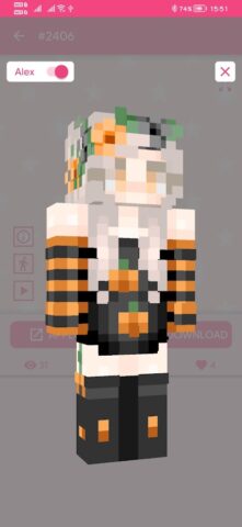 Girl Skin for Minecraft для Android — скриншот 4