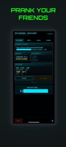 Hacker App — Hack Tools Prank для Android — скриншот 3