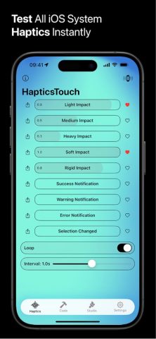 Haptics Touch: Vibration Test для iOS — скриншот 2