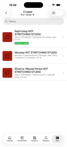 Hotstudio для iOS — скриншот 4