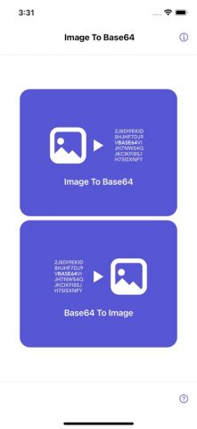 Image to Base64 Plus для iOS — скриншот 1