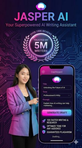 Jasper AI Writer Copilot Chat — скриншот 1