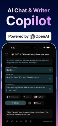 Jasper AI Writer Copilot Chat — скриншот 2