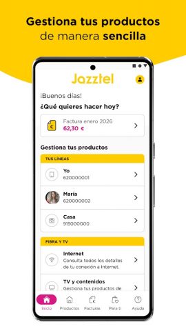 Jazztel для Android — скриншот 1
