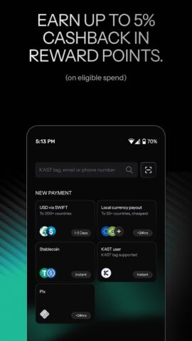 KAST: Global USD Account для Android — скриншот 4