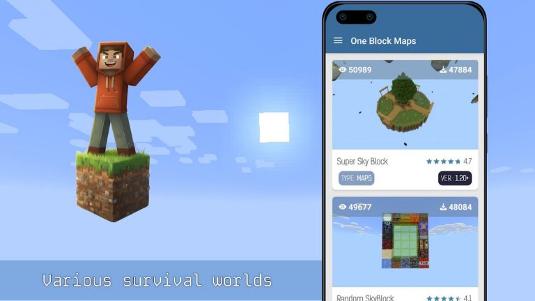 Карты Один Блок для Майнкрафт для Android — скриншот 4