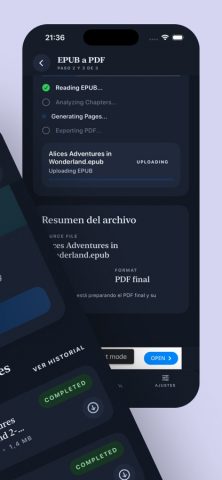 Конвертировать EPUB в PDF — скриншот 2