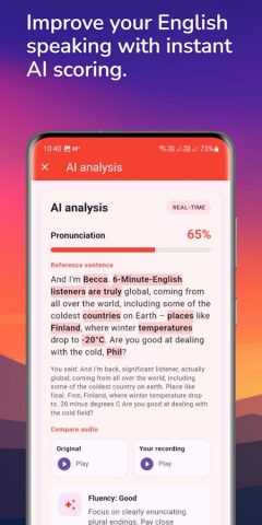 Learning English — 6 minutes для Android — скриншот 4