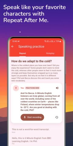 Learning English — 6 minutes для Android — скриншот 5