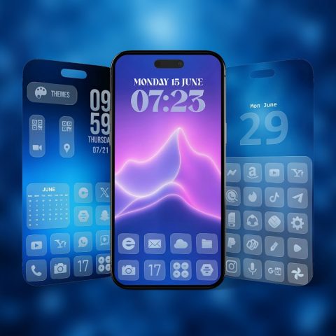 Liquid Glass Icon Pack для Android — скриншот 1